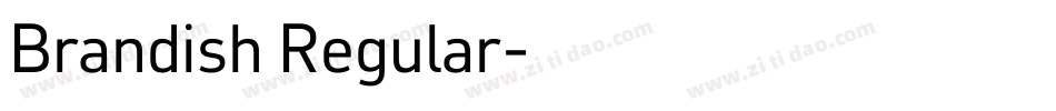 Brandish Regular字体转换